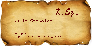 Kukla Szabolcs névjegykártya
